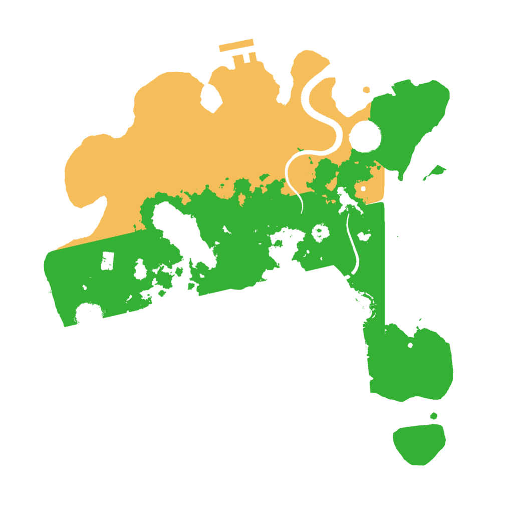 Biome Rust Map: Procedural Map, Size: 3000, Seed: 40109170