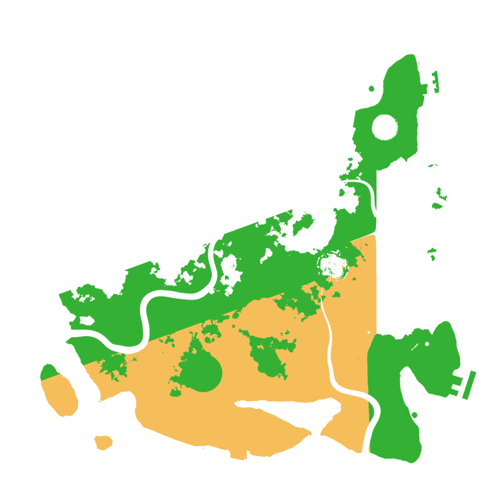Biome Rust Map: Procedural Map, Size: 3500, Seed: 791382564