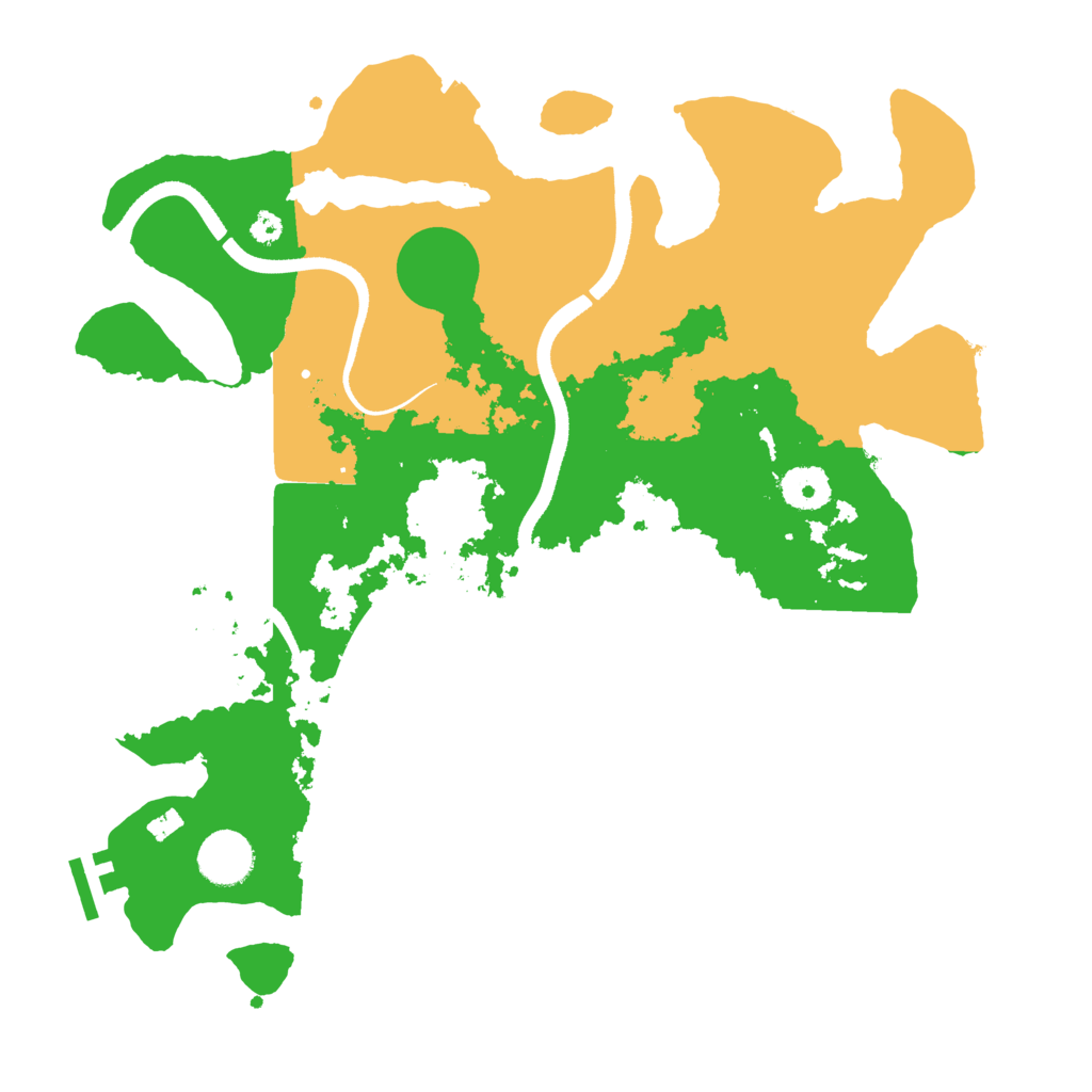 Biome Rust Map: Procedural Map, Size: 3500, Seed: 8921323