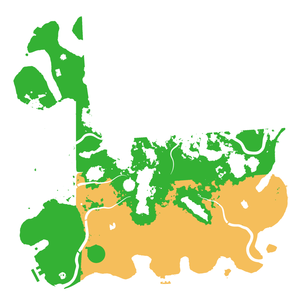 Biome Rust Map: Procedural Map, Size: 4500, Seed: 395663258