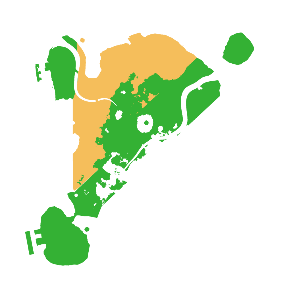 Biome Rust Map: Procedural Map, Size: 2500, Seed: 541346823