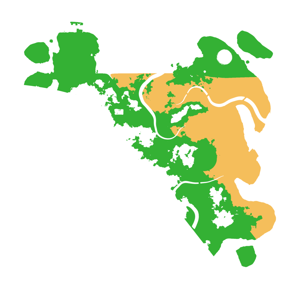 Biome Rust Map: Procedural Map, Size: 3500, Seed: 1064720754