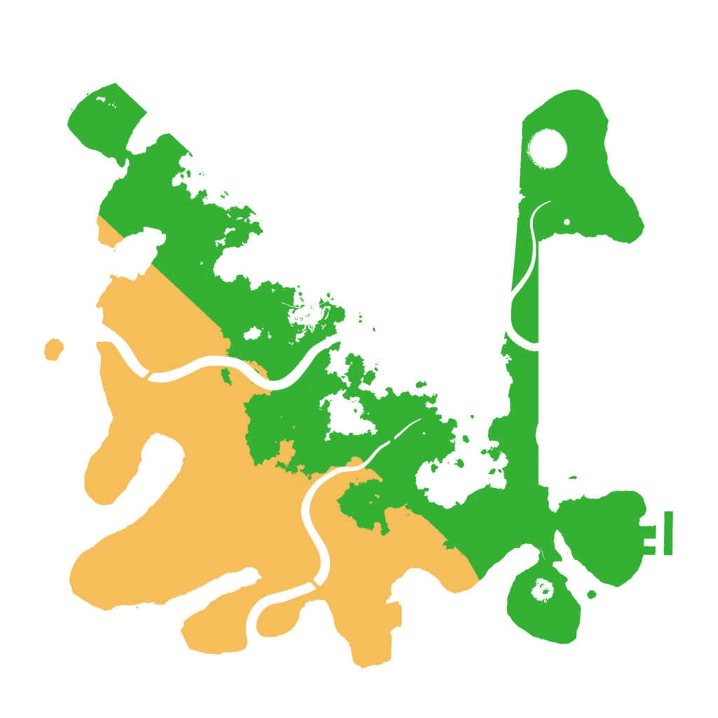 Biome Rust Map: Procedural Map, Size: 3300, Seed: 1039957268