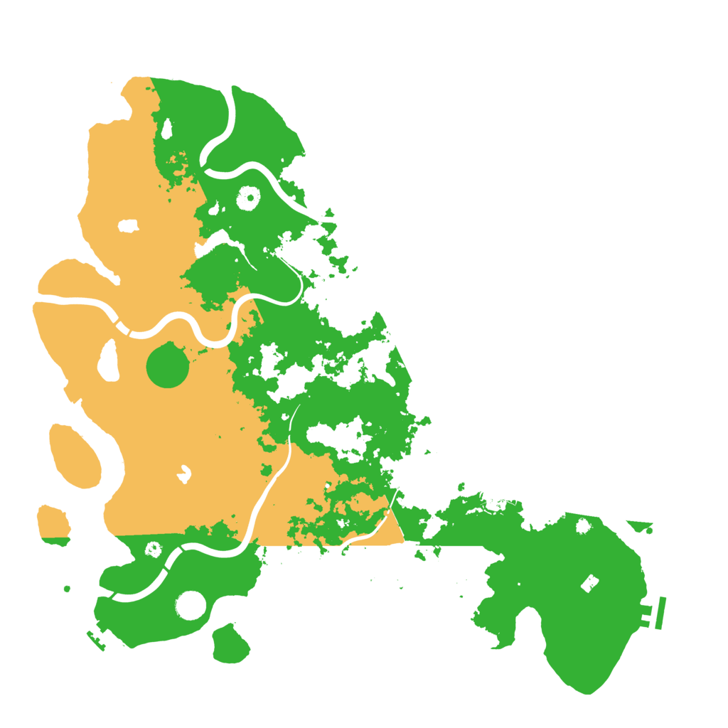Biome Rust Map: Procedural Map, Size: 4500, Seed: 568441446