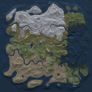 Thumbnail Rust Map: Procedural Map, Size: 4800, Seed: 26065967, 17 Monuments