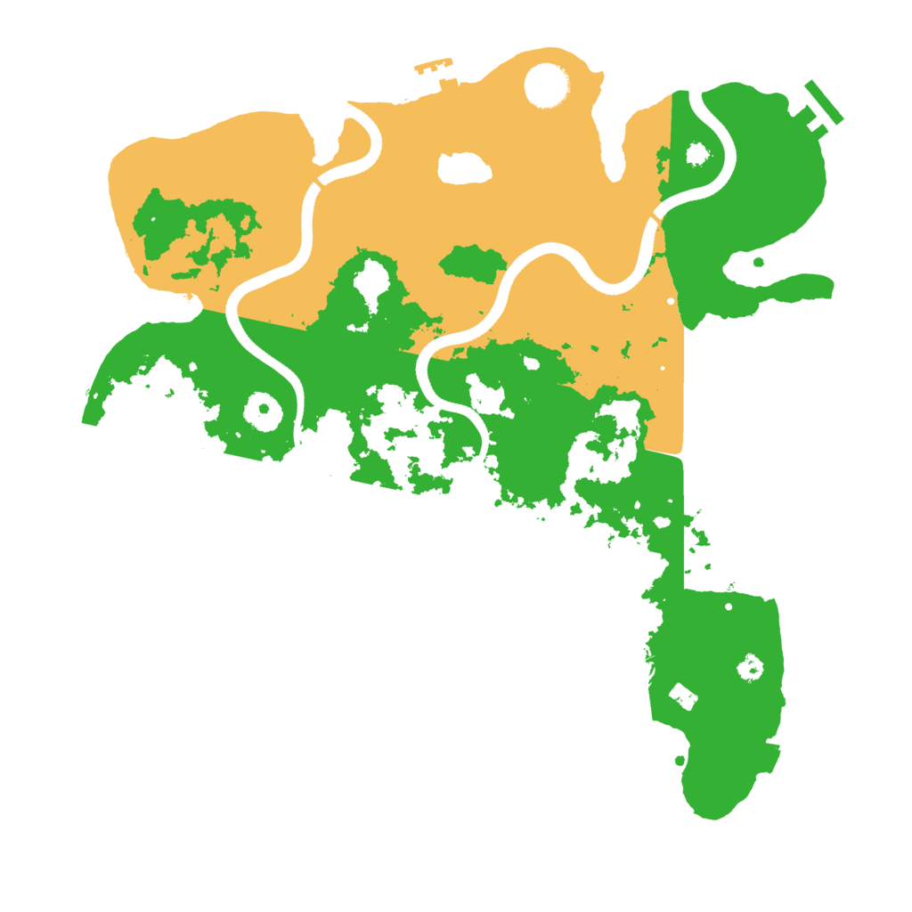 Biome Rust Map: Procedural Map, Size: 3600, Seed: 1759875254