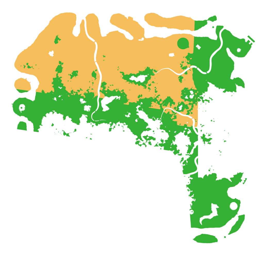 Biome Rust Map: Procedural Map, Size: 6000, Seed: 79757172
