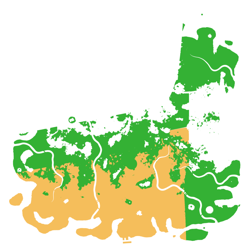 Biome Rust Map: Procedural Map, Size: 6000, Seed: 160573