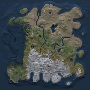 Thumbnail Rust Map: Procedural Map, Size: 4250, Seed: 118033616, 17 Monuments