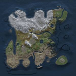 Thumbnail Rust Map: Procedural Map, Size: 3100, Seed: 340812886, 12 Monuments