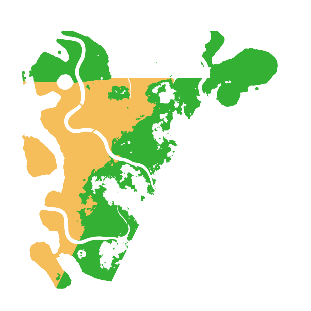 Biome Rust Map: Procedural Map, Size: 3600, Seed: 50003