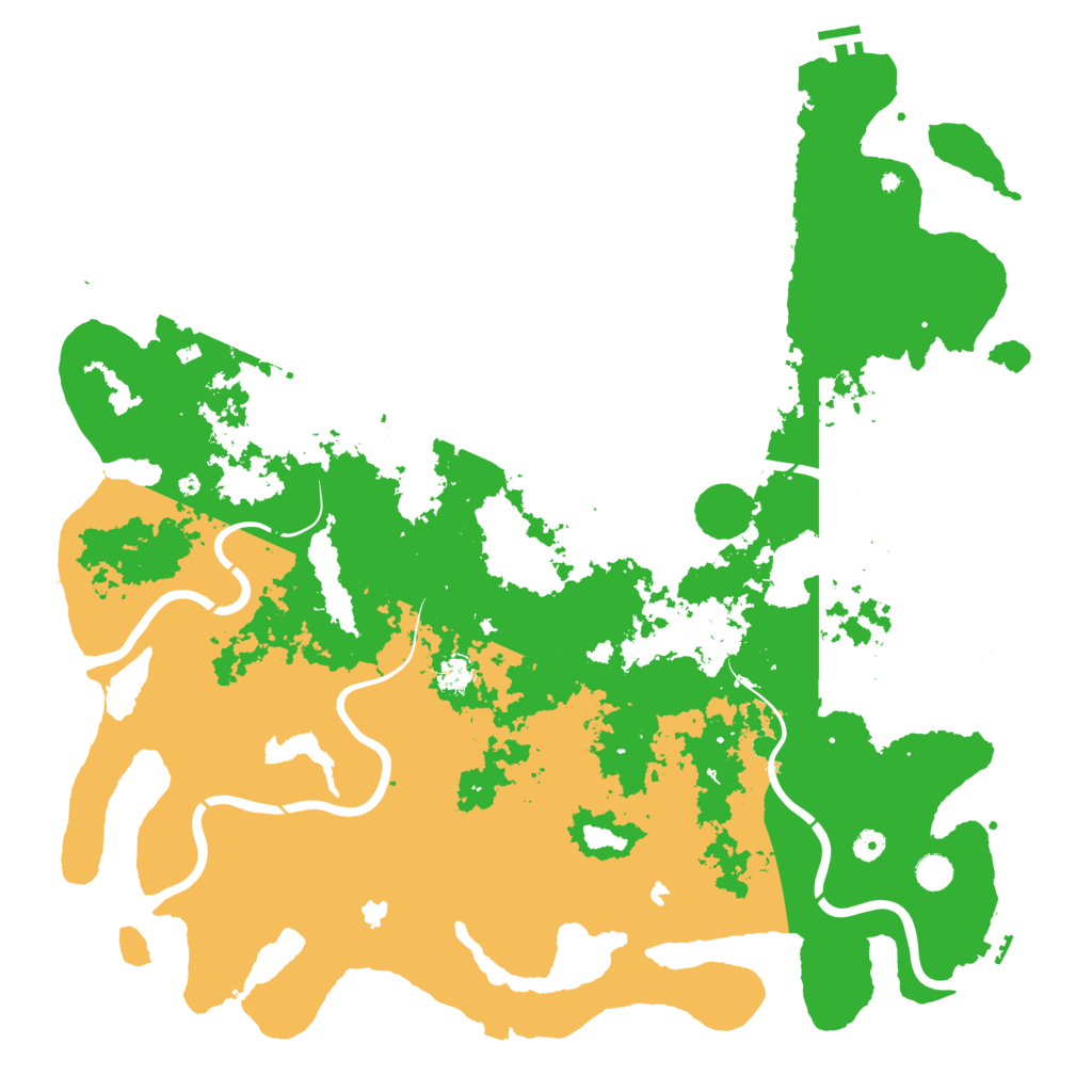 Biome Rust Map: Procedural Map, Size: 5200, Seed: 6548721