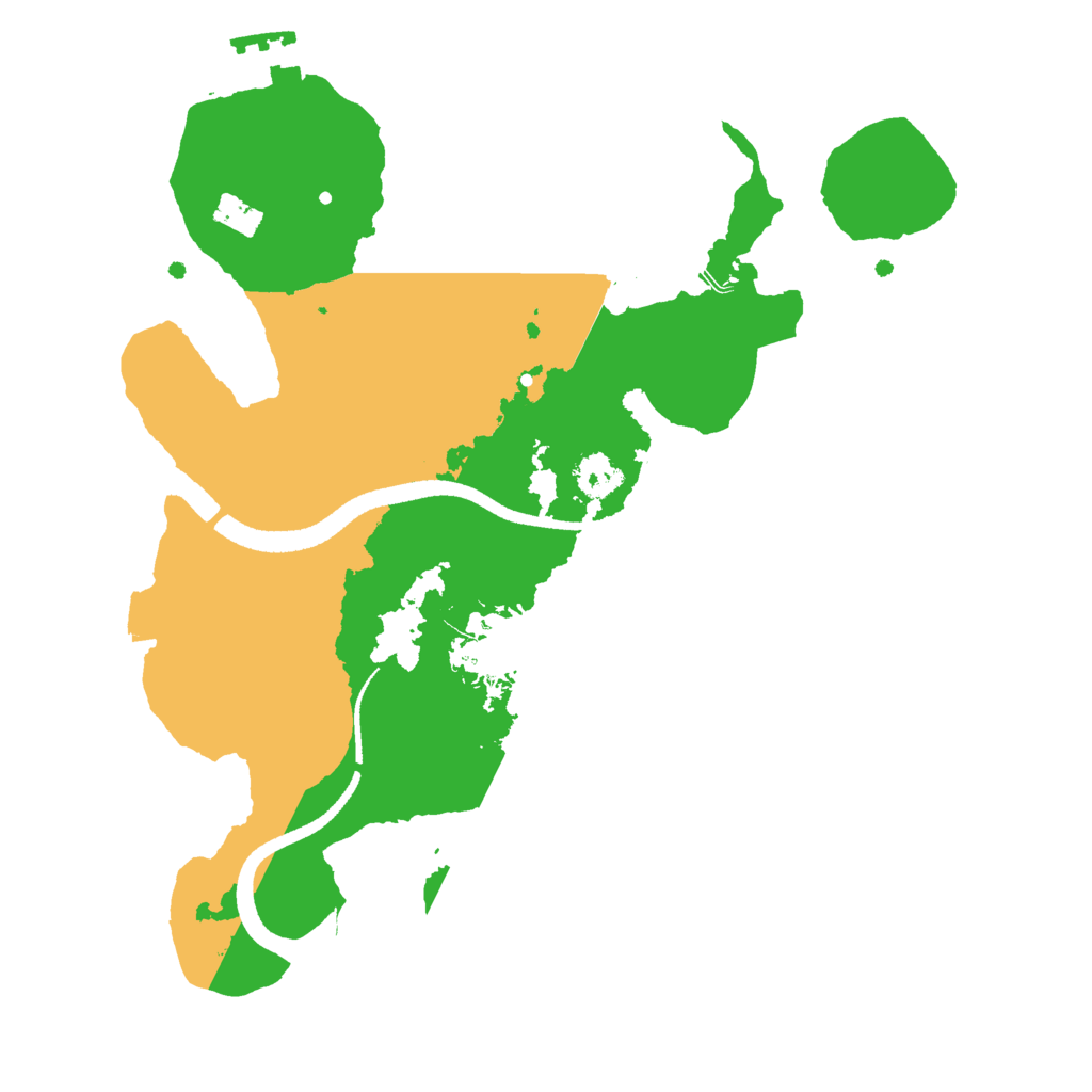Biome Rust Map: Procedural Map, Size: 2550, Seed: 10
