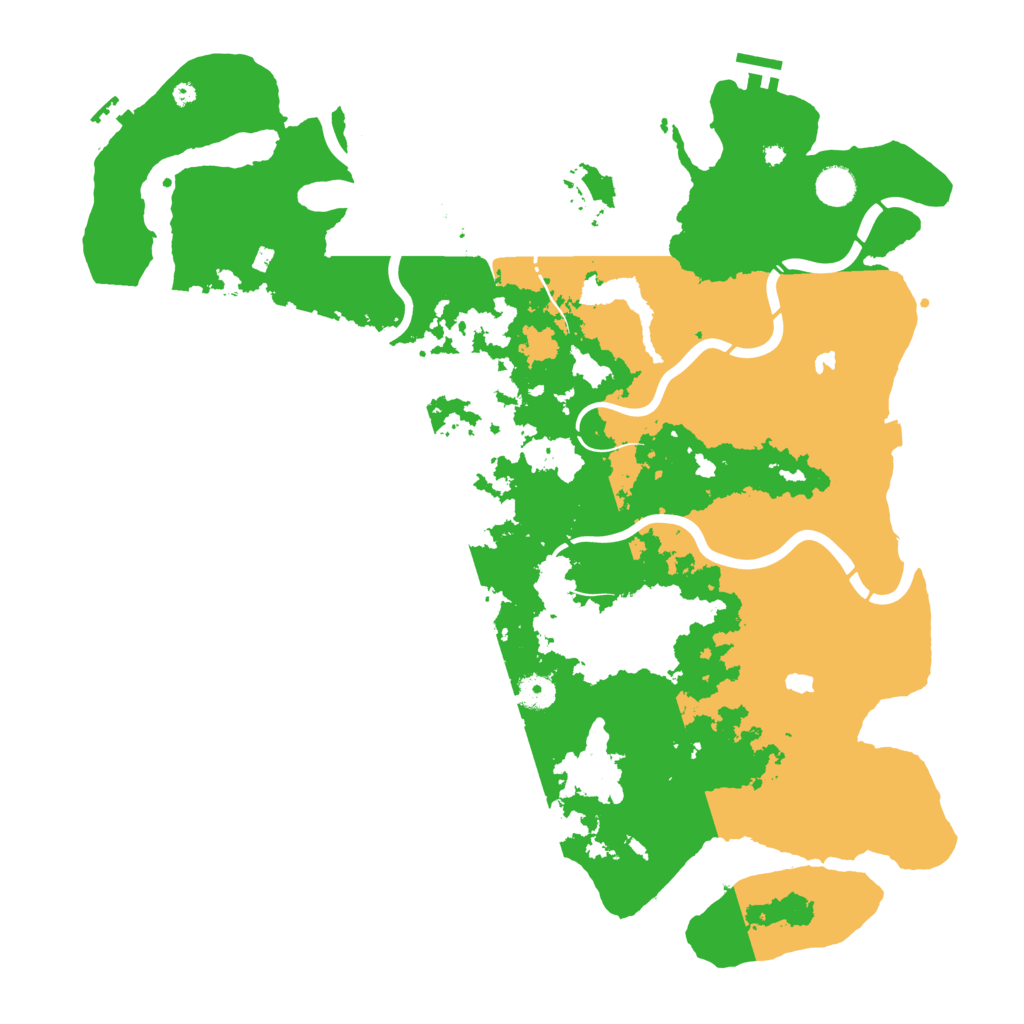 Biome Rust Map: Procedural Map, Size: 4500, Seed: 436605445