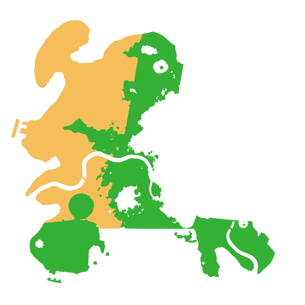 Biome Rust Map: Procedural Map, Size: 3300, Seed: 1250685057