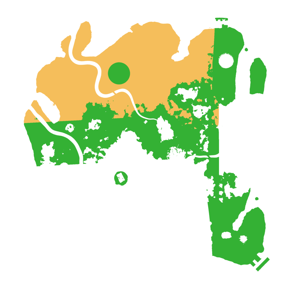 Biome Rust Map: Procedural Map, Size: 3500, Seed: 735623958