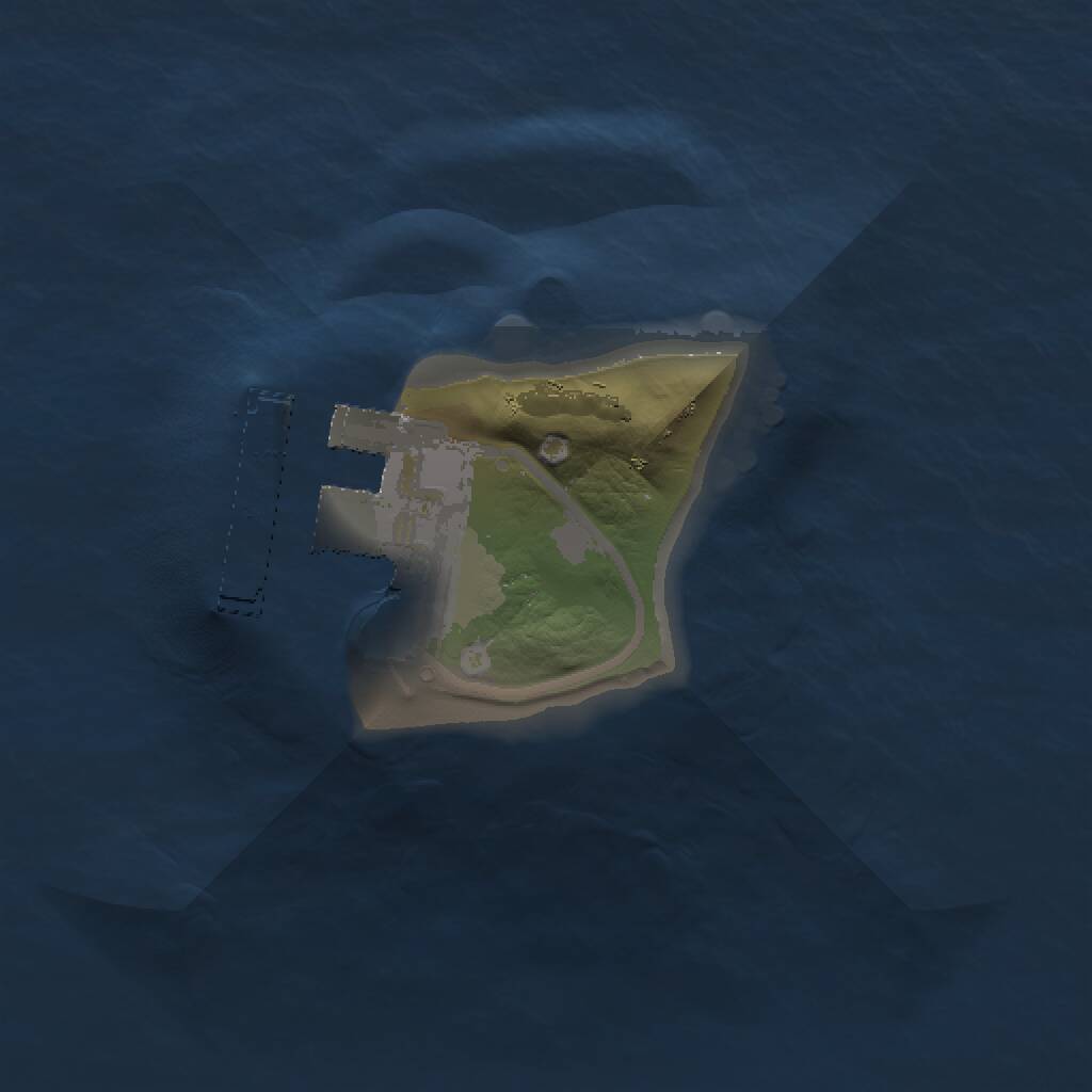 Rust Map: Procedural Map, Size: 1000, Seed: 822847867, 2 Monuments