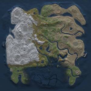 Thumbnail Rust Map: Procedural Map, Size: 4250, Seed: 853874690, 17 Monuments