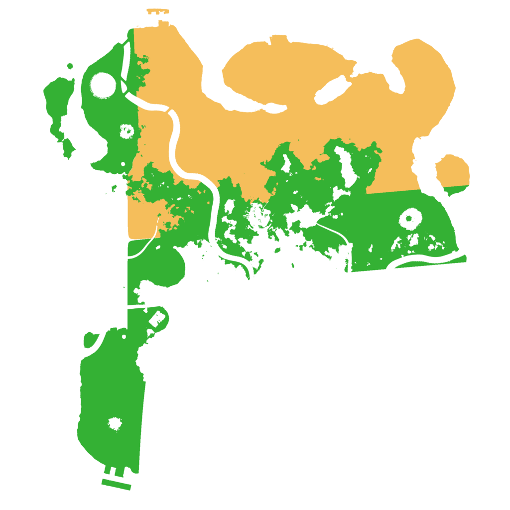 Biome Rust Map: Procedural Map, Size: 3500, Seed: 1390096153