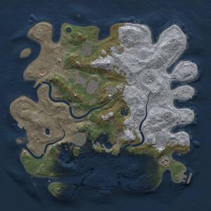 Thumbnail Rust Map: Procedural Map, Size: 4000, Seed: 87446814, 15 Monuments