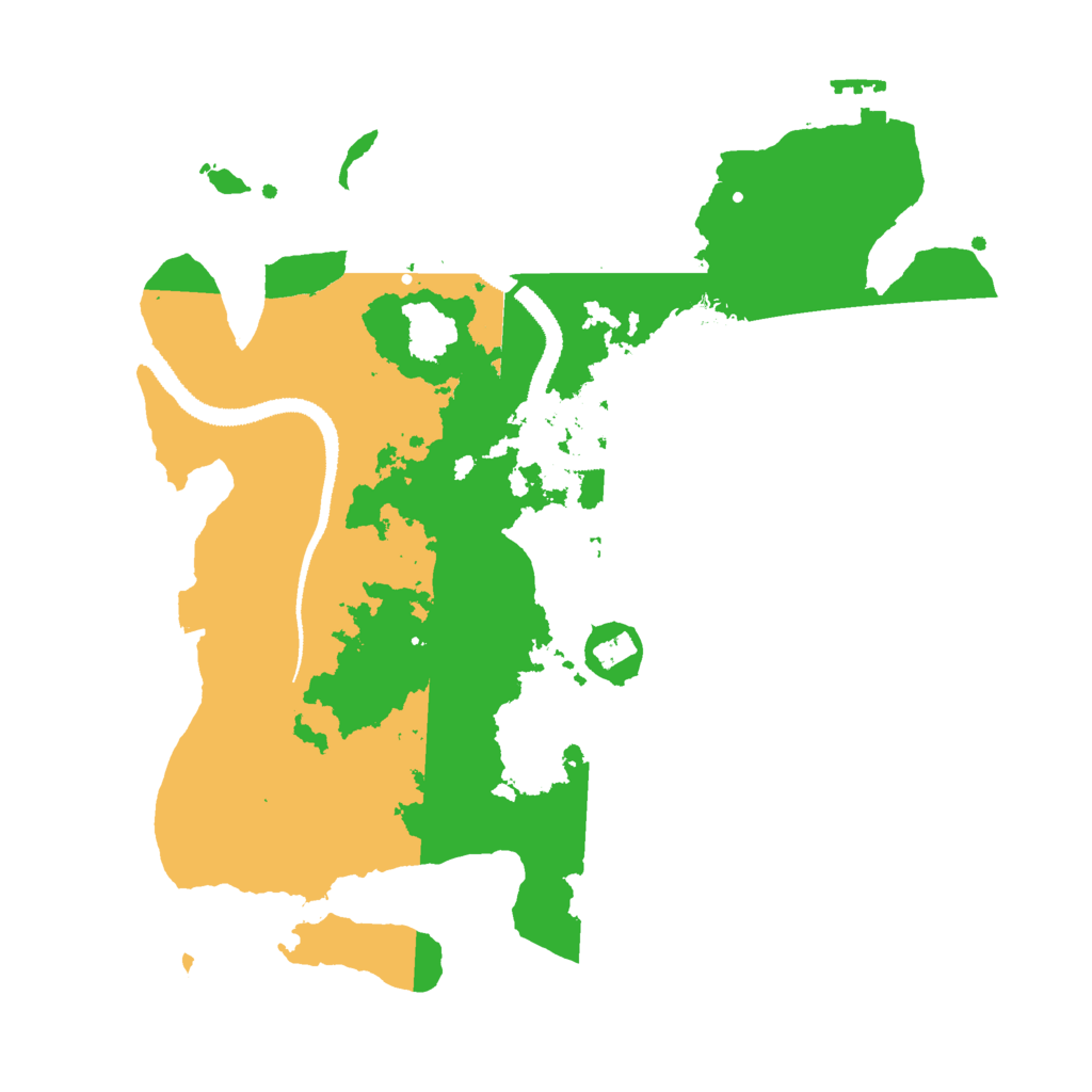Biome Rust Map: Procedural Map, Size: 3000, Seed: 34464