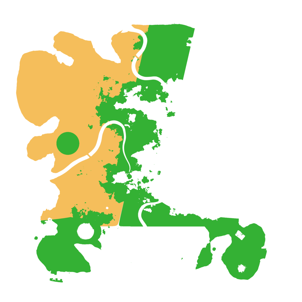 Biome Rust Map: Procedural Map, Size: 3500, Seed: 2093591052