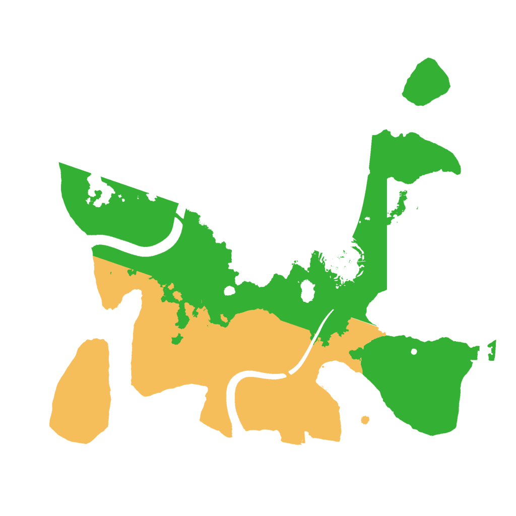 Biome Rust Map: Procedural Map, Size: 2500, Seed: 9715612
