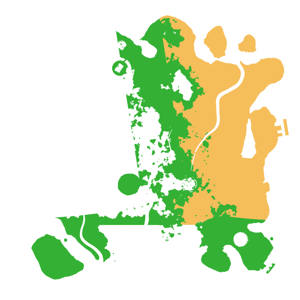 Biome Rust Map: Procedural Map, Size: 3700, Seed: 779843834