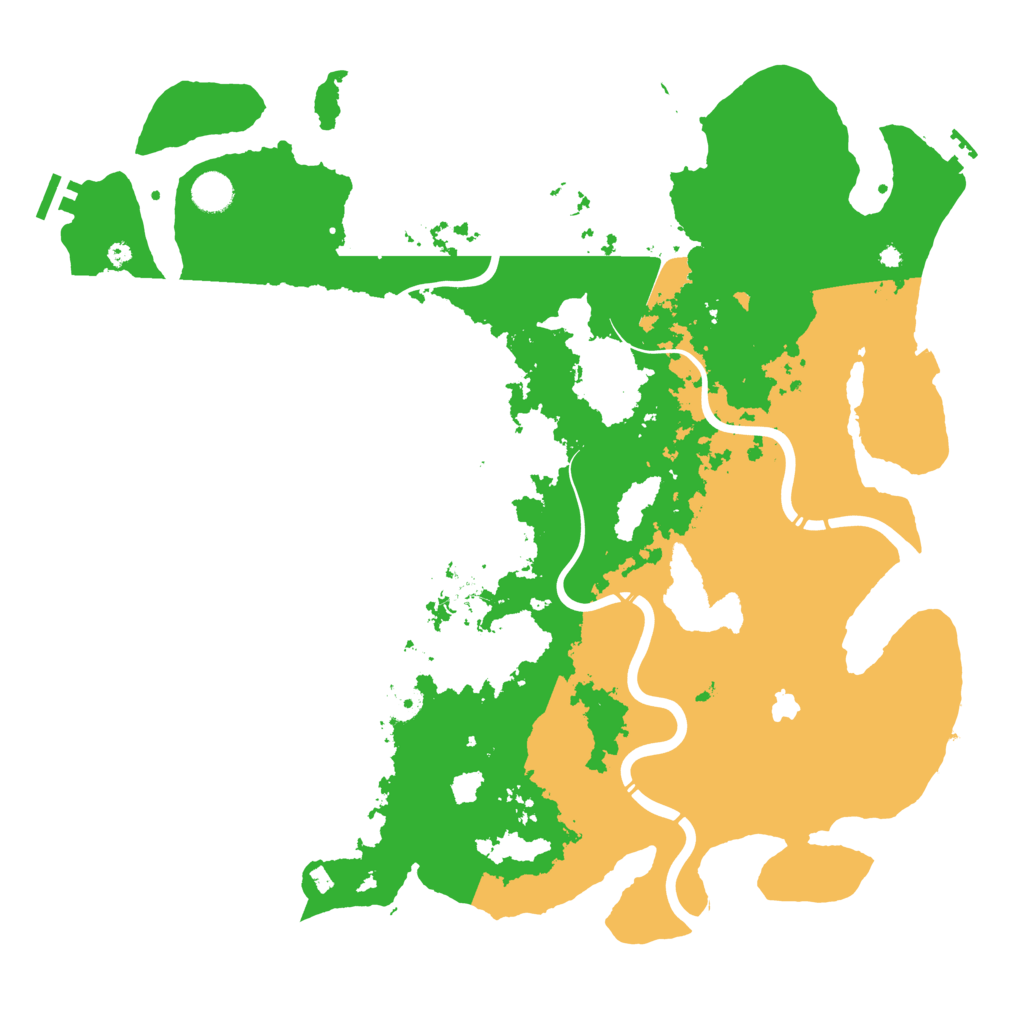 Biome Rust Map: Procedural Map, Size: 4400, Seed: 352165132