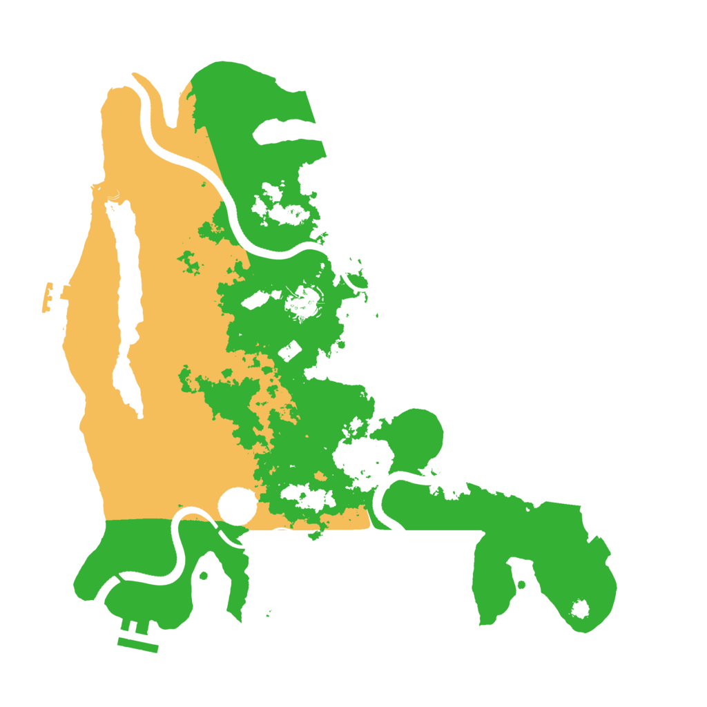 Biome Rust Map: Procedural Map, Size: 3500, Seed: 741525743