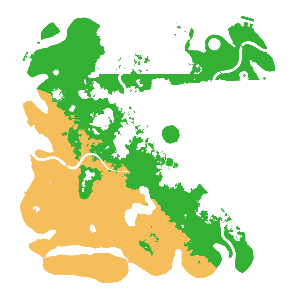 Biome Rust Map: Procedural Map, Size: 4500, Seed: 64205775