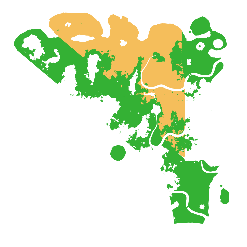 Biome Rust Map: Procedural Map, Size: 4500, Seed: 1961560565