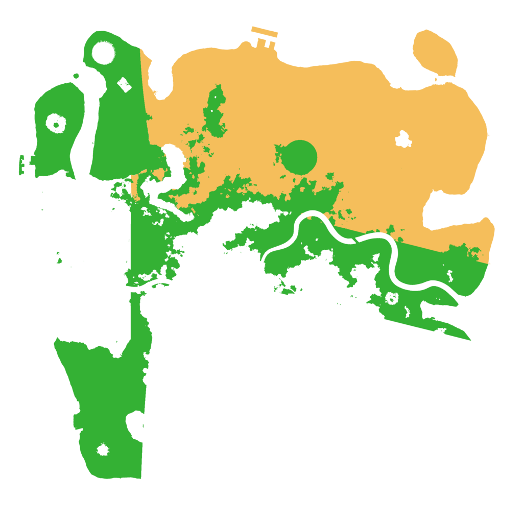 Biome Rust Map: Procedural Map, Size: 4000, Seed: 43257566