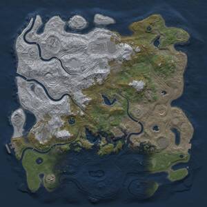 Thumbnail Rust Map: Procedural Map, Size: 4500, Seed: 3425623, 16 Monuments