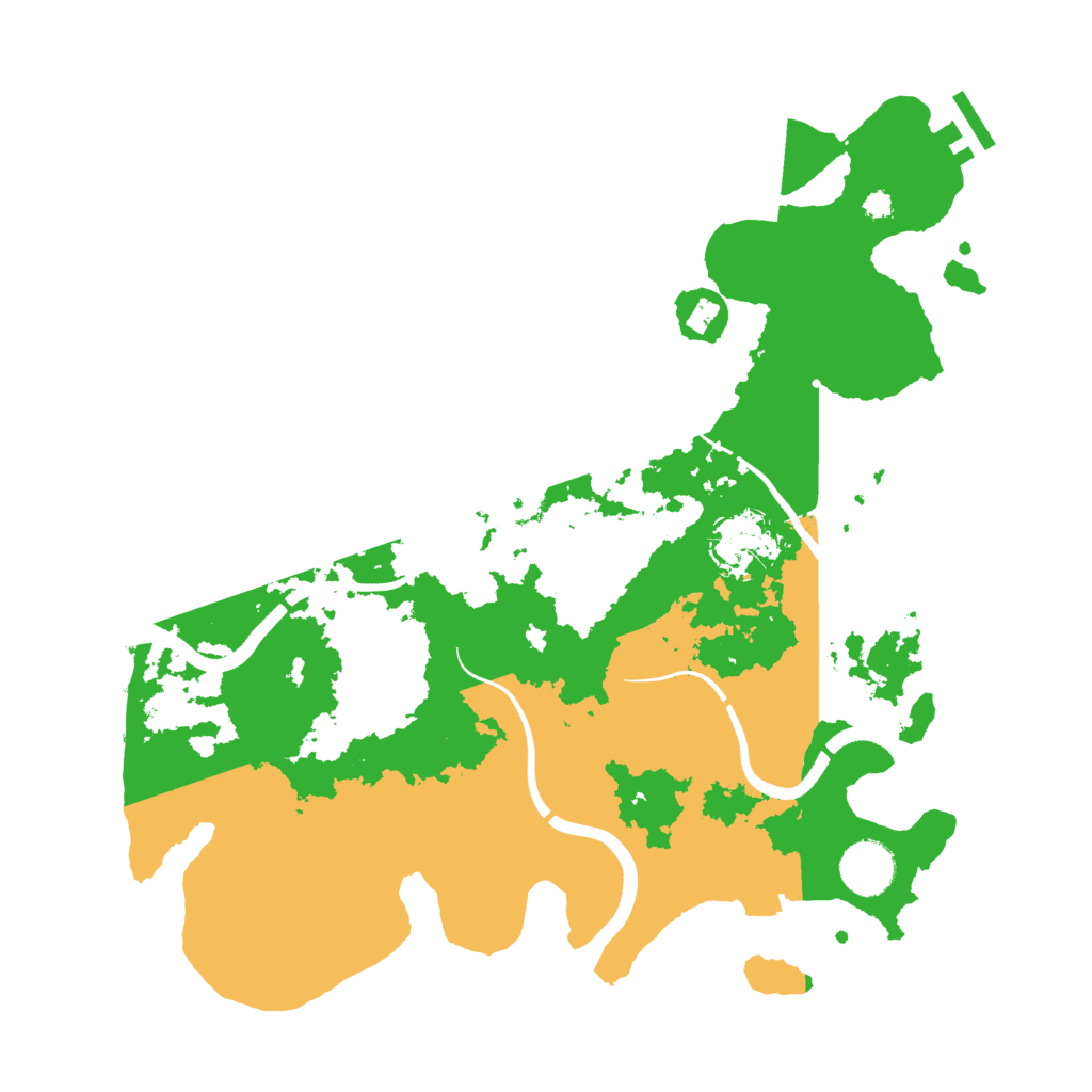 Biome Rust Map: Procedural Map, Size: 3500, Seed: 1093375861