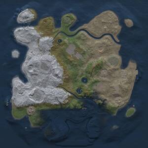 Thumbnail Rust Map: Procedural Map, Size: 3700, Seed: 1372327127, 15 Monuments