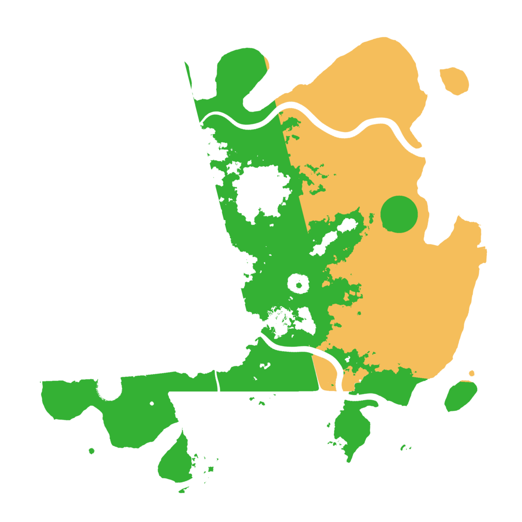 Biome Rust Map: Procedural Map, Size: 3700, Seed: 1372327127