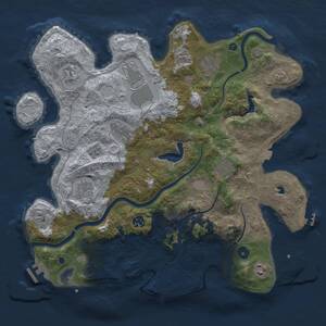 Thumbnail Rust Map: Procedural Map, Size: 4000, Seed: 160359344, 15 Monuments