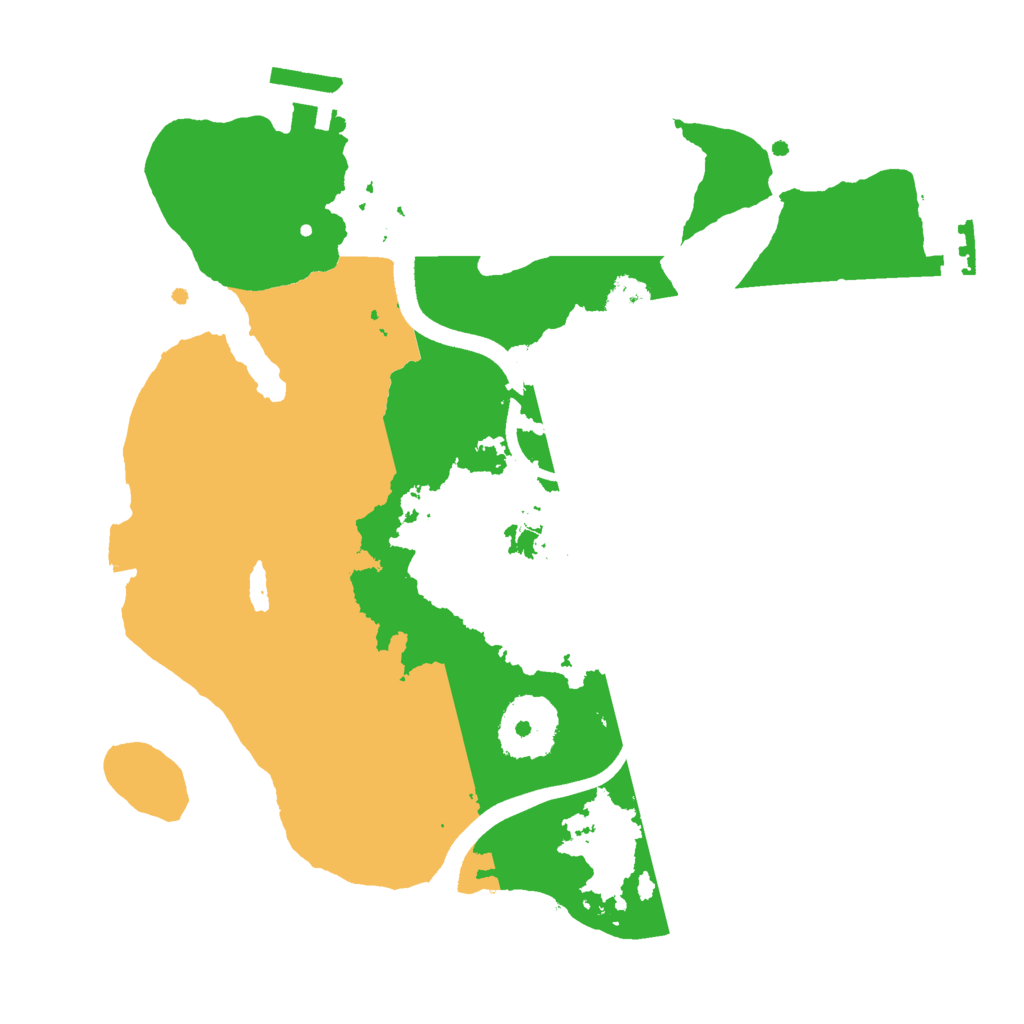 Biome Rust Map: Procedural Map, Size: 2500, Seed: 1592097582