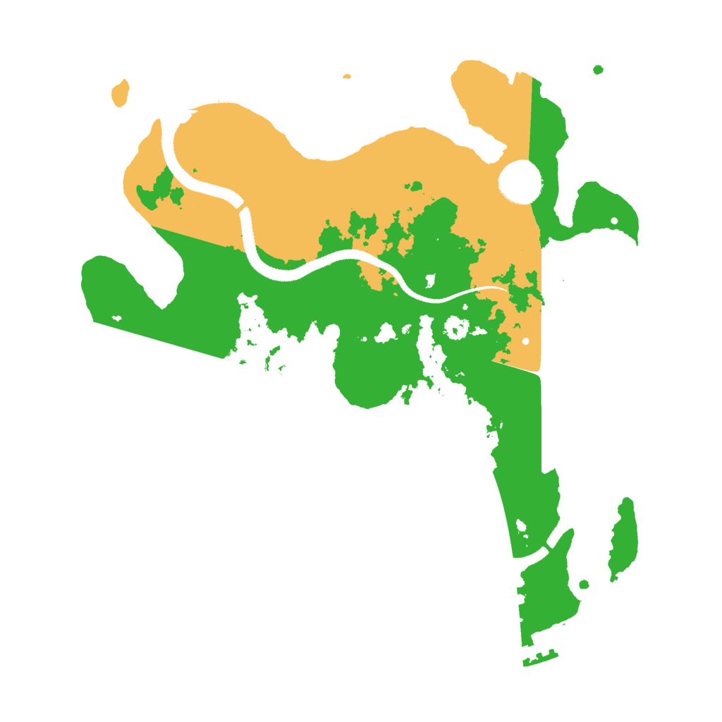 Biome Rust Map: Procedural Map, Size: 3000, Seed: 111674548