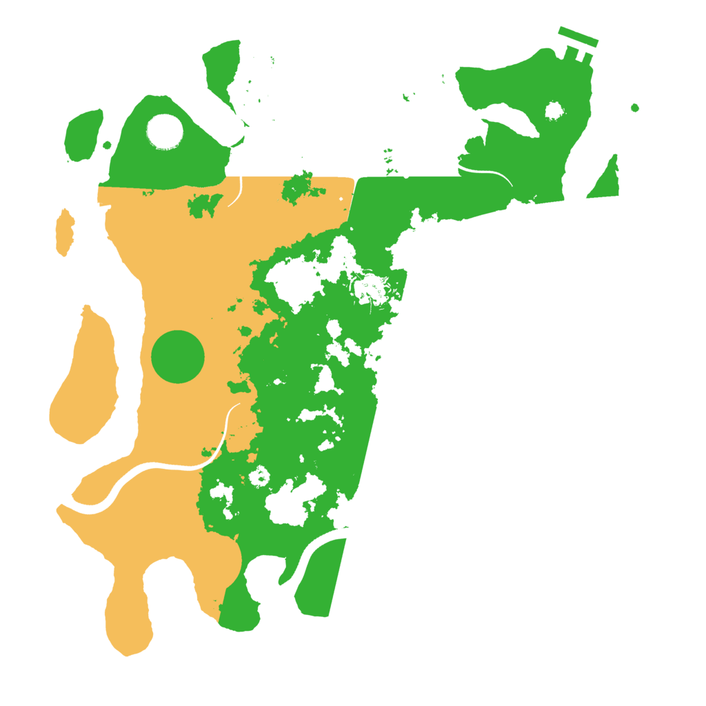 Biome Rust Map: Procedural Map, Size: 3500, Seed: 28776
