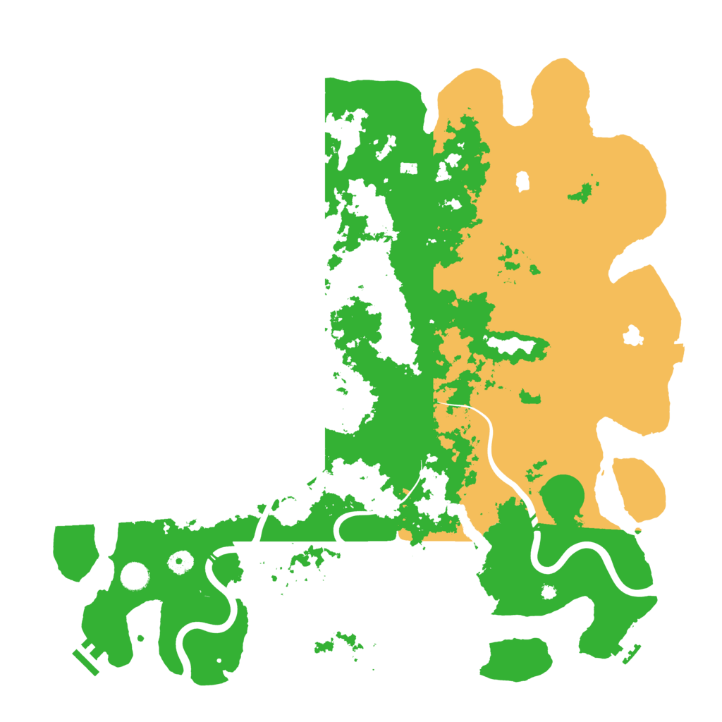 Biome Rust Map: Procedural Map, Size: 4500, Seed: 734376010