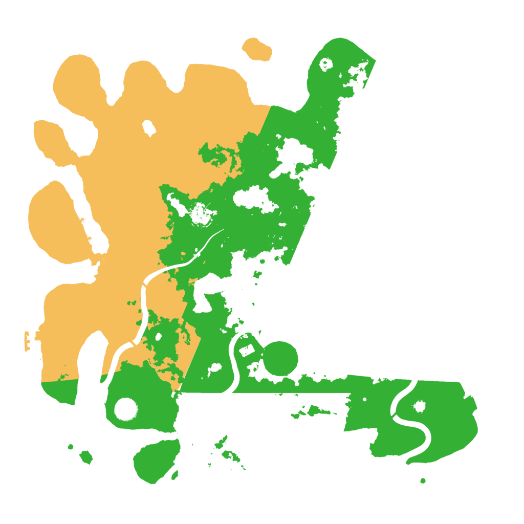Biome Rust Map: Procedural Map, Size: 4000, Seed: 543216789