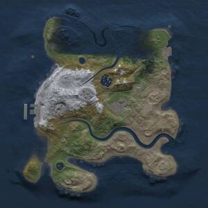 Thumbnail Rust Map: Procedural Map, Size: 2700, Seed: 800528705, 9 Monuments