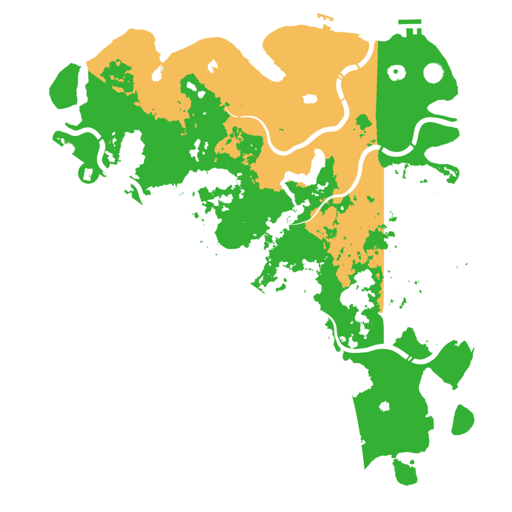 Biome Rust Map: Procedural Map, Size: 4500, Seed: 1953863188