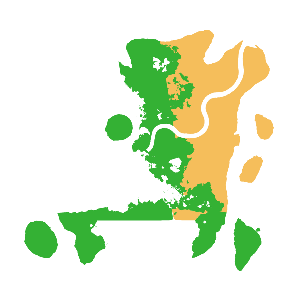 Biome Rust Map: Procedural Map, Size: 3000, Seed: 132993119
