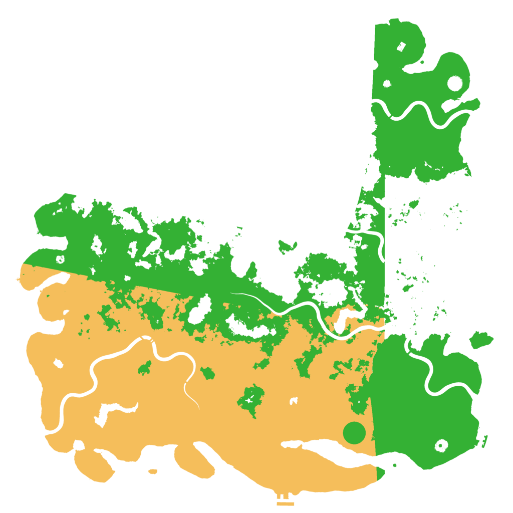 Biome Rust Map: Procedural Map, Size: 6000, Seed: 2136338256