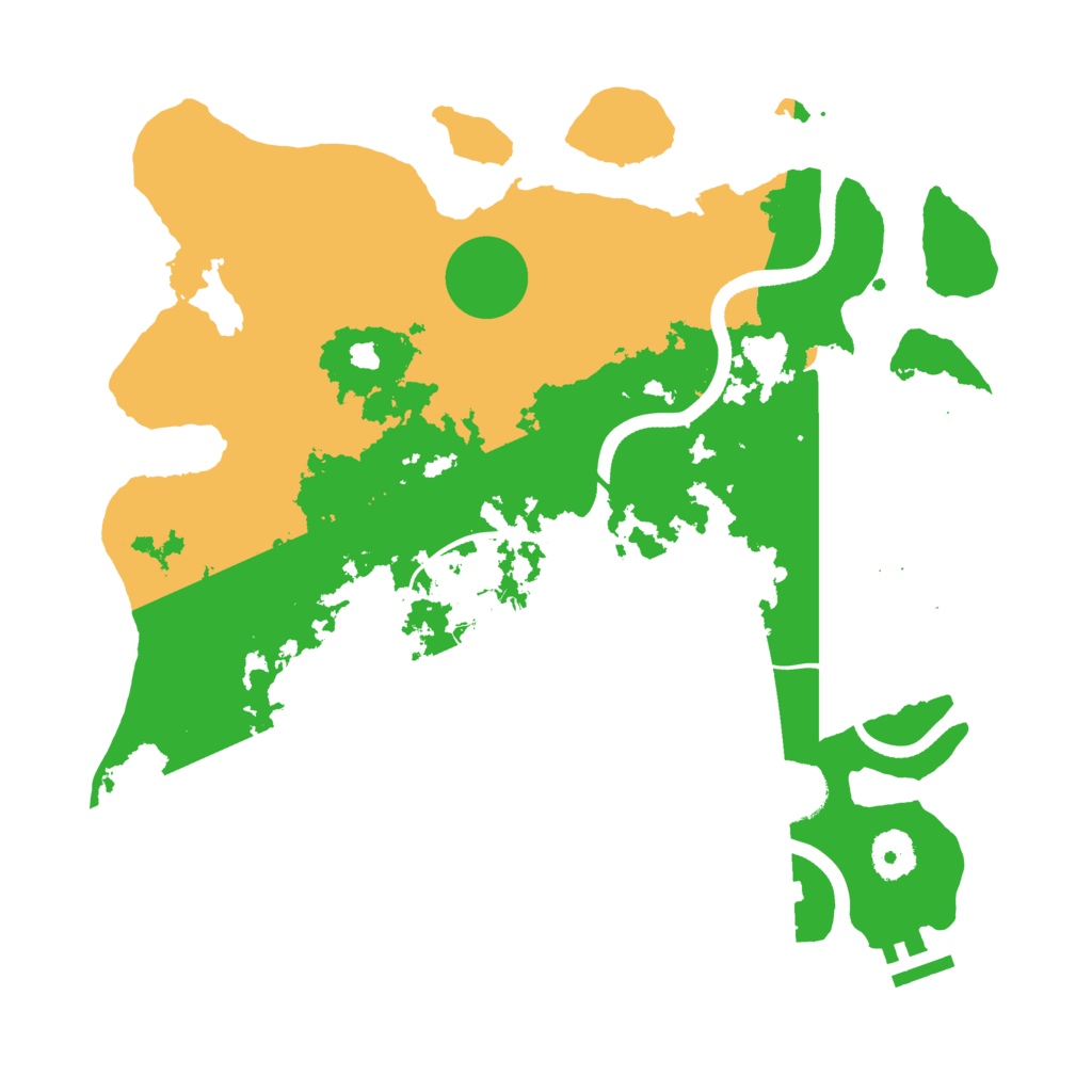 Biome Rust Map: Procedural Map, Size: 3500, Seed: 943728455