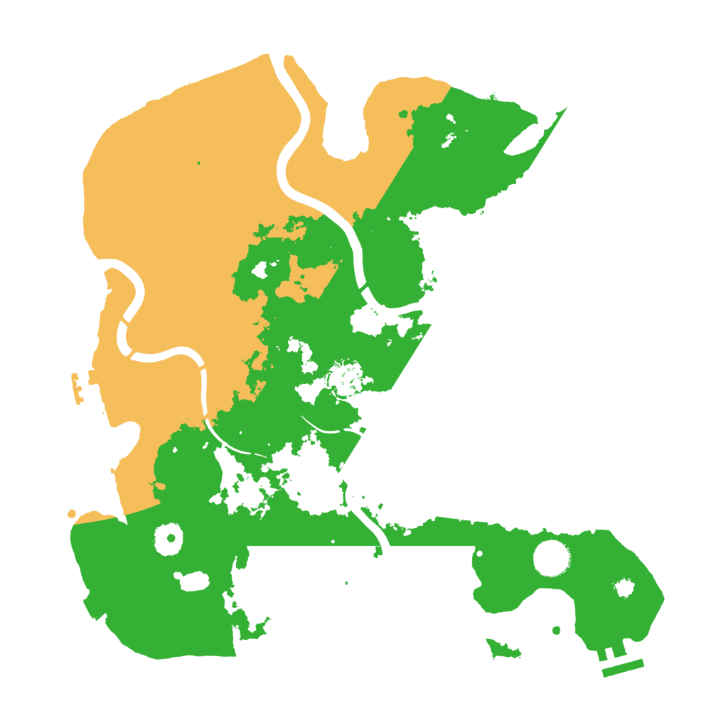 Biome Rust Map: Procedural Map, Size: 3500, Seed: 1772156859