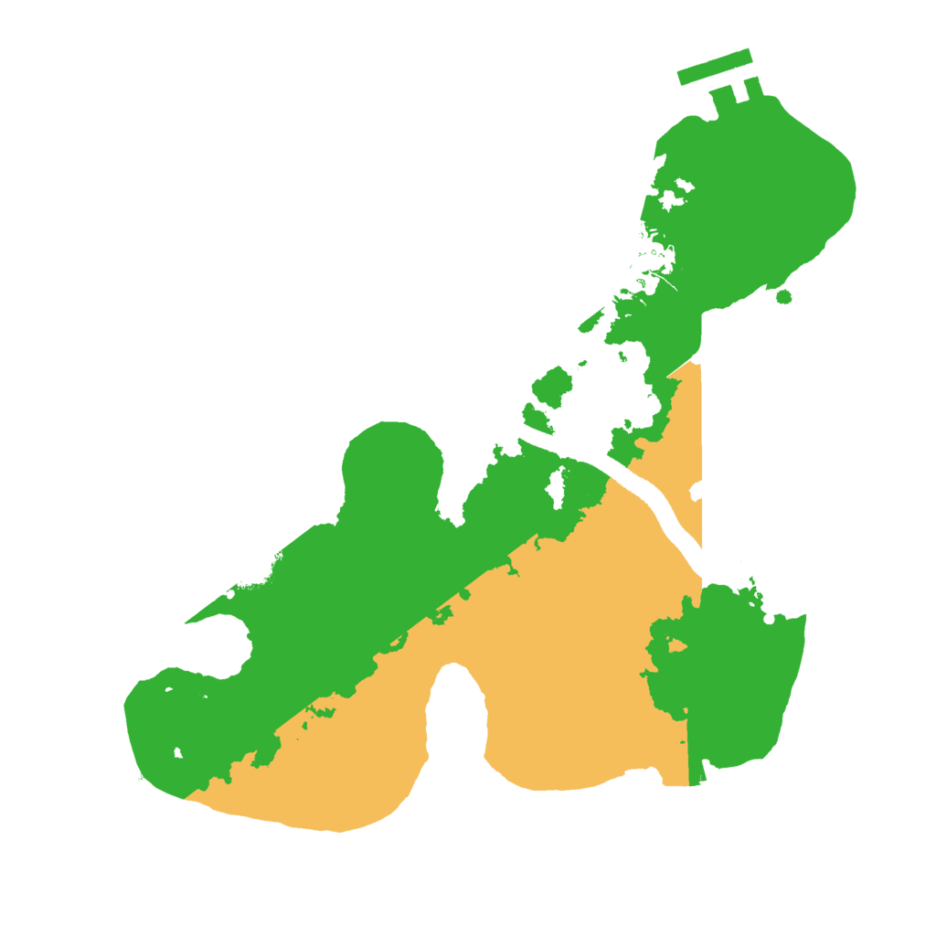 Biome Rust Map: Procedural Map, Size: 2500, Seed: 44321